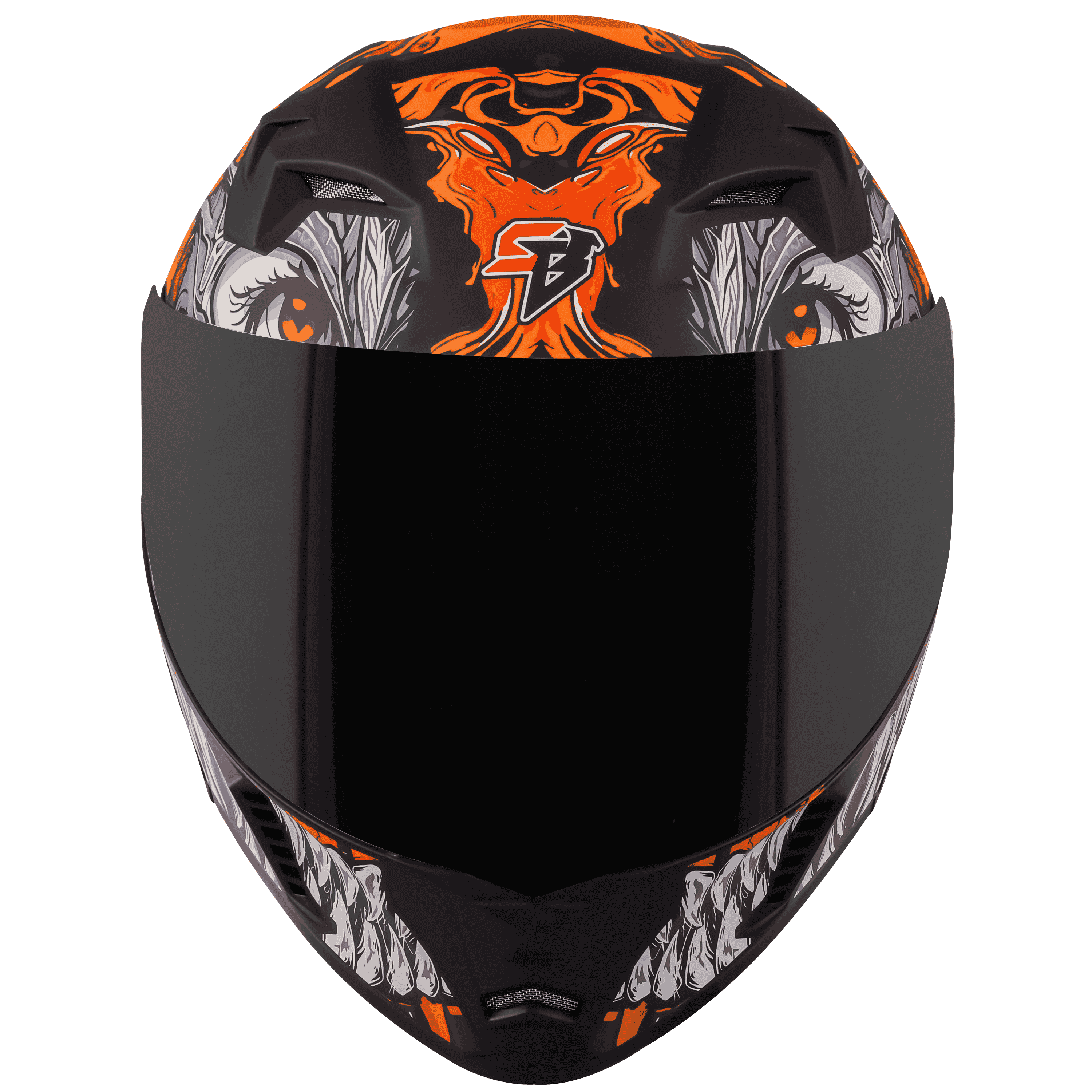 SBA-20 ISS DRACO GLOSSY BLACK WITH ORANGE